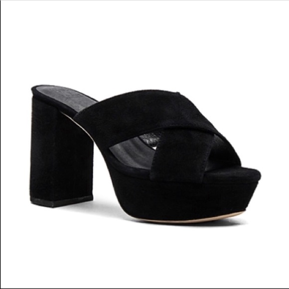 Raye X Stone Cold Fox | Black suede Petra heels - Picture 3 of 8